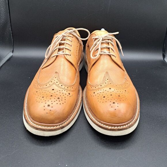 Florsheim Fuel Wingtip Oxford Cognac #15090-257 Lace Up Leather Shoes Men 10.5M - Picture 2 of 16